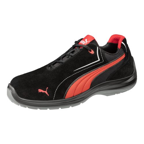 Puma Touring Black Suede Low S3 ESD SRC munkavédelmi cipő Fekete - 44