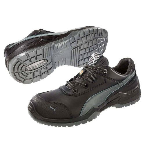 Puma Argon RX Low S3 ESD SRC Védőcipő Fekete / Szürke - 40