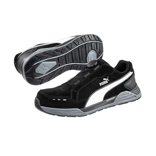 Puma Airtwist Black Disc Low S3 ESD HRO SRC munkavédelmi cipő Fekete - 41