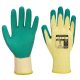 Portwest A150 Classic Grip latex kesztyű Sárga / Zöld - M