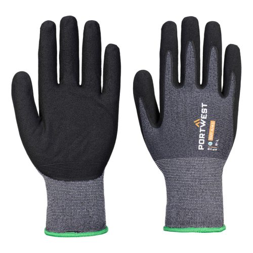 Portwest AP12 SG Grip15 Eco nitril kesztyű ( 12 pár ) Szürke / Fekete - XS