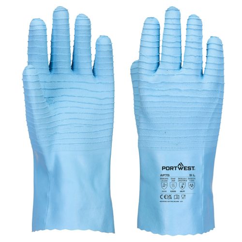 Portwest AP75 FD vegyszerálló B Latex kesztyű Kék - XL