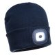 Portwest B029 Beanie USB újratölthető LED-es fejlámpa Navy