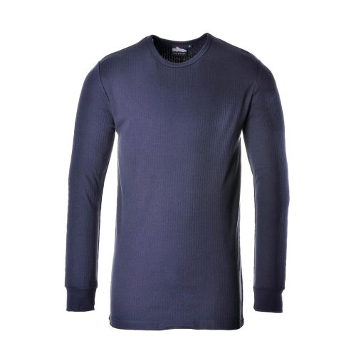 Portwest B123 Thermal hosszú ujjú póló Navy - XL