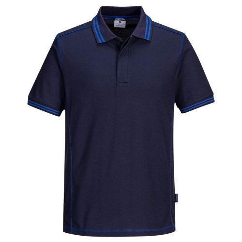 Portwest B218 Essential kéttónusú pólóing Navy / Royal - M