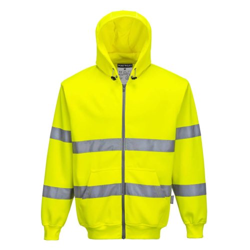 Portwest B305 Hi-Vis zippzáros pulóver Sárga - XS