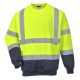 Portwest B306 Kéttónusú Hivis pulóver Sárga / Navy - L