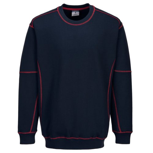 Portwest B318 Essential kéttónusú pulóver Navy / Piros - 3XL