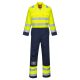 Portwest BIZ7 Bizflame Work Hi-Vis antisztatikus overál Sárga / Navy - XXL