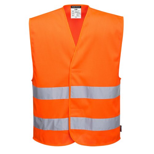 Portwest C374 MeshAir Hi-Vis kéttónusú mellény Narancs - L/XL