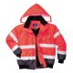 Portwest C465 Hi-Vis 3 az 1-ben kontrasztos bomber dzseki Piros / Navy - S