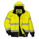 Portwest C465 Hi-Vis 3 az 1-ben kontrasztos bomber dzseki Sárga / Fekete - S