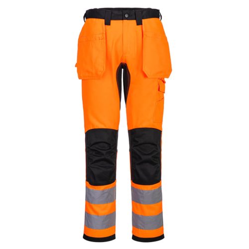 Portwest CD889 WX2 Hi-Vis nadrág lezippzározható lengőzsebbel Narancs / Fekete - 30