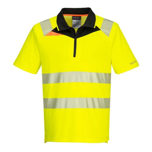 Portwest DX412 DX4 Hi-Vis póló S/S Sárga / Fekete - S