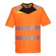 Portwest DX413 DX4 Hi-Vis póló S/S Narancs / Fekete - XL