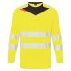 Portwest DX416 DX4 Hi-Vis hosszú ujjú póló L/S Sárga / Fekete - S