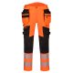 Portwest DX442 DX4 Hi-Vis nadrág lezippzározható lengőzsebbel Narancs / Fekete - 38