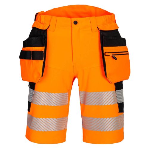 Portwest DX446 DX4 Hi-Vis Holster rövidnadrág Narancs / Fekete - 32