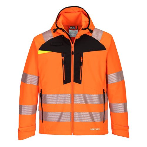 Portwest DX475 DX4 Hi-Vis Softshell (3L) Narancs / Fekete - S