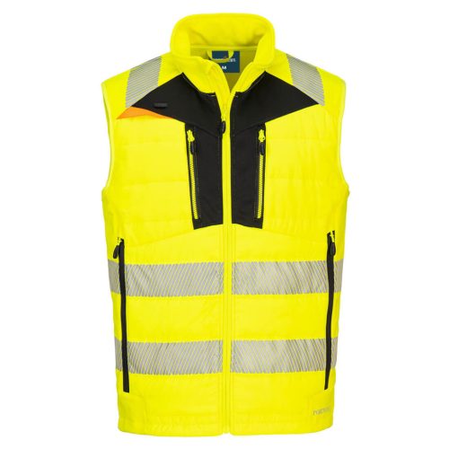 Portwest DX479 DX4 Hi-Vis Softshell Mellény Sárga / Fekete - S