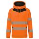 Portwest DX483 DX4 Hi-Vis kapucnis pulóver Narancs / Fekete - L