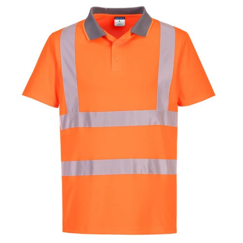 Portwest EC10 Eco Hi-Vis S/S póló (6-os csomag) Narancs - XL