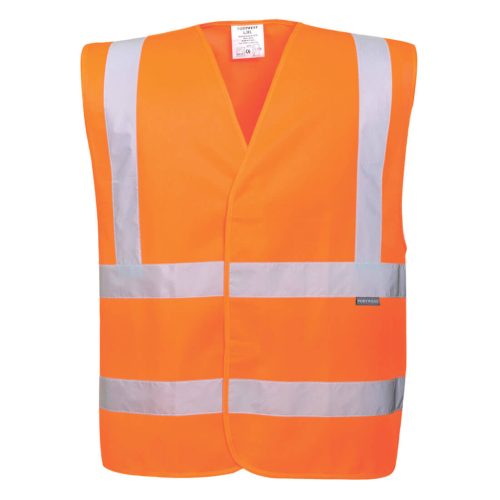 Portwest EC76 Eco Hi-Vis mellény (10 csomag) Narancs - 4XL/5XL