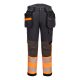 Portwest EV442 EV4 Hi-Vis Stretch Class 1 Holster lengőzsebes nadrág Narancs / Metál szürke - 32