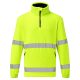 Portwest F302 Hi-Vis 1/2 Zip polár pulóver Sárga - S