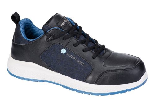 Portwest FC07 Eco Composite Trainer S3S SR Fekete / Kék - 38