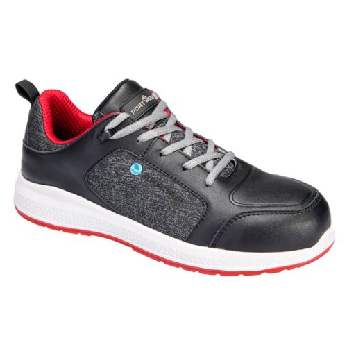 Portwest FC07 Eco Composite Trainer S3S SR Fekete / Piros - 38