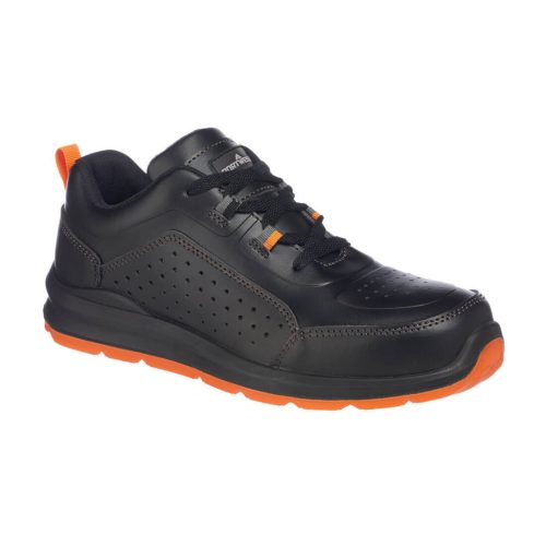 Portwest FC09 Compositelite perforált biztonsági Trainer S1P Fekete / Narancs - 39