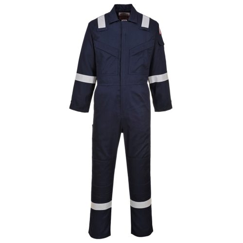 Portwest FR21 Szuper könnyített lángálló overál, 210g Navy - 4XL