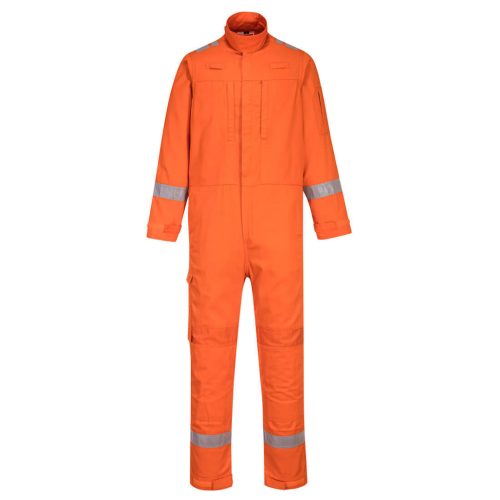 Portwest FR502 Bizflame Plus Lightweight Stretch lángálló overál Narancs - M