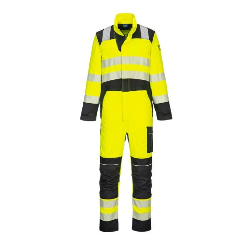 Portwest FR507 PW3 FR Hi-Vis lángálló overál Sárga / Fekete - XXL