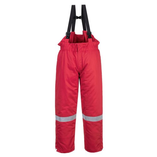 Portwest FR58 FR Anti-Static téli mellesnadrág Piros - 3XL