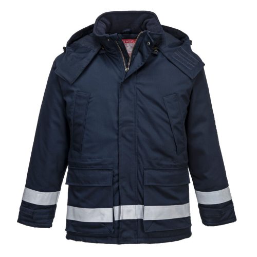 Portwest FR59 FR Anti-Static téli kabát Navy - XXL