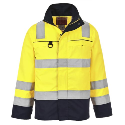 Portwest FR61 HiVis Multi-Norm kabát Sárga / Navy - 3XL