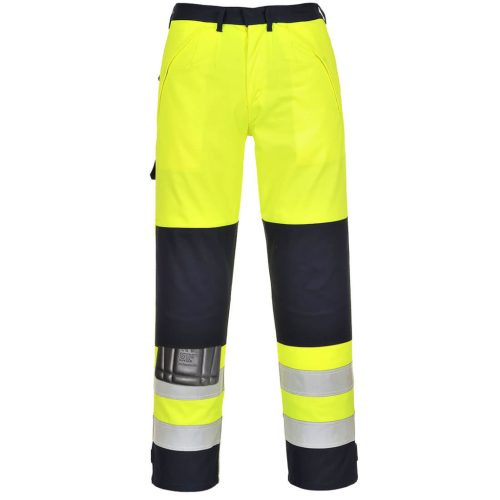 Portwest FR62 HiVis Multi-Norm nadrág Sárga / Navy - XXL