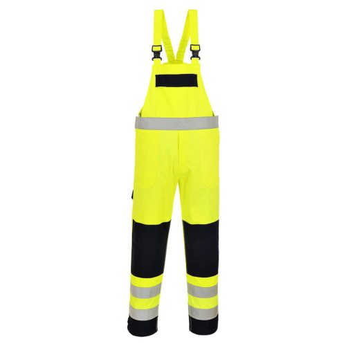 Portwest FR63 HiVis Multi-Norm mellesnadrág Sárga / Navy - 3XL