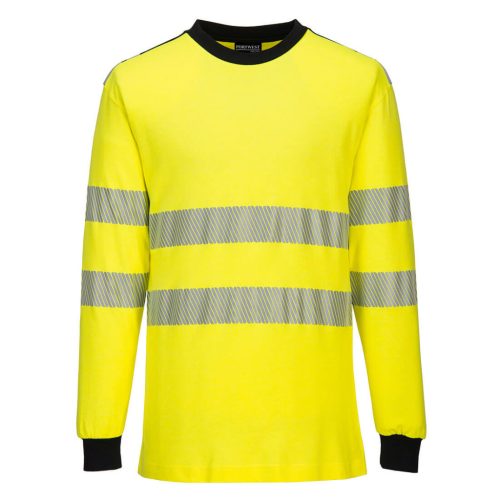 Portwest FR701 WX3 Lángálló Hi-Vis póló Sárga / Fekete - XXL