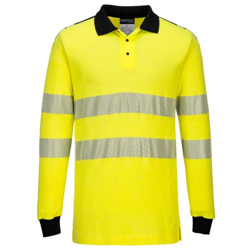 Portwest FR702 WX3 Lángálló Hi-Vis pólóing Sárga / Fekete - 3XL