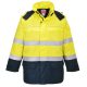 Portwest FR79 Bizflame Rain+ Hi-Vis Arc lángálló kabát Sárga / Navy - XL