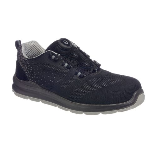 Portwest FT08 Compositelite Wire Lace Biztonsági Trainer S1P Fekete / Szürke - 42