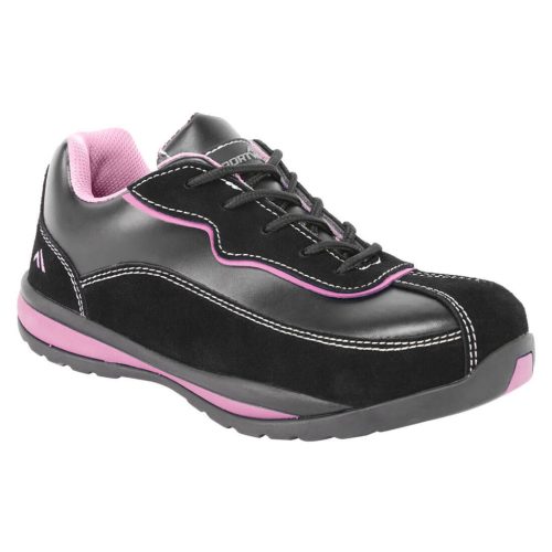 Portwest FW39 Steelite női Trainer S1P HRO Fekete / Pink - 37