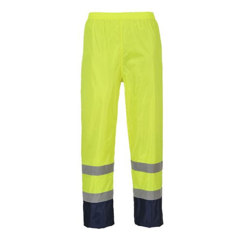 Portwest H444 Hi-Vis Classic Contrast esőnadrág Sárga / Navy - L