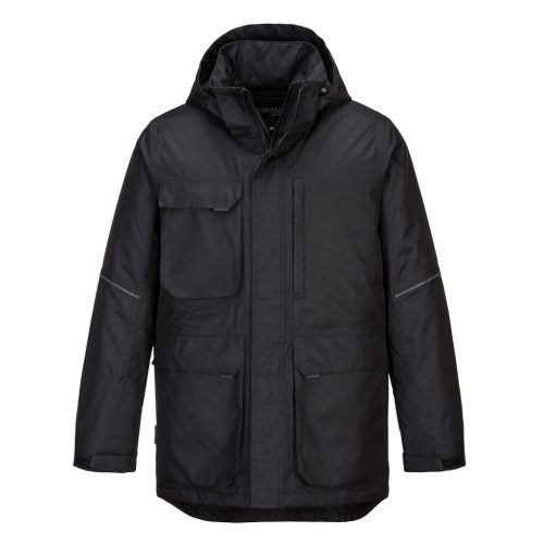 Portwest KX360 KX3 Parka Kabát Fekete - 3XL