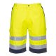 Portwest L043 Hi-Vis könnyű poli-pamut rövidnadrág Sárga / Navy - L