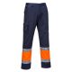 Portwest L049 Hi-Vis könnyű, kéttónusú Combat nadrág Narancs / Navy - L