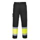 Portwest L049 Hi-Vis könnyű, kéttónusú Combat nadrág Sárga / Fekete - S